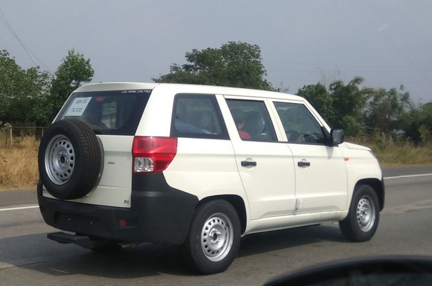 Mahindra TUV300 Plus images rear three quarters