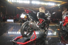 TVS-Apache-RR-310-launch-rear-three-quarter-black