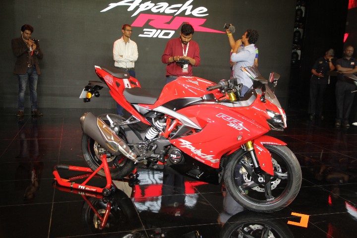 TVS Apache RR310 Images - Red Colour