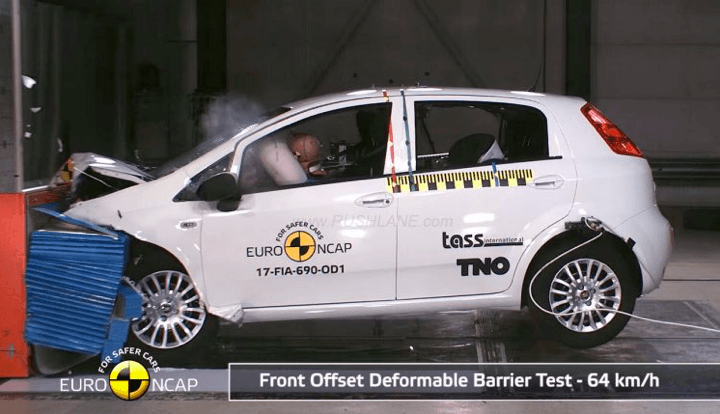 fiat punto euro ncap crash test