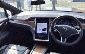 First Tesla in India Images Interior