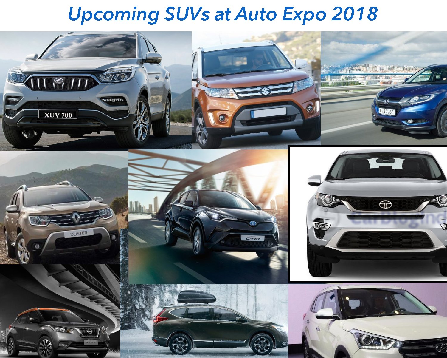 upcoming suv at auto expo 2018