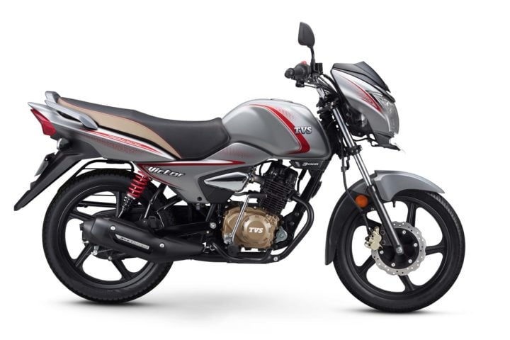 Best Bikes Under Rs 60000 2018 Tvs Victor Premium Edition Matte Series Silver Right Side Image