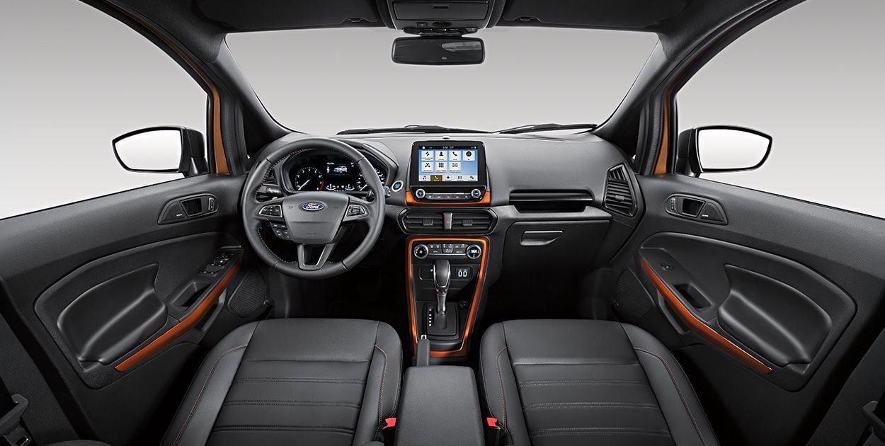 Ford EcoSport Storm Images Interior Dashboard Front View CarBlogIndia