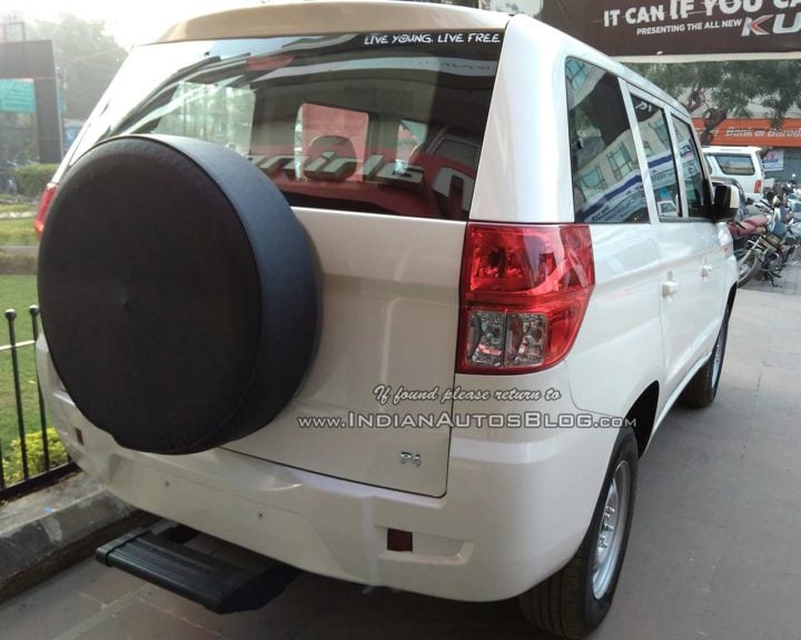 Mahindra TUV300 Plus Images rear three quarters lucknow