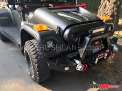 modified mahindra thar with six wheels images