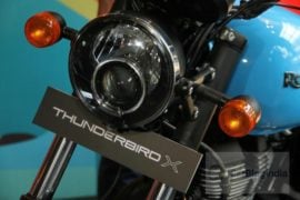 2018 Royal Enfield Thunderbird 500x headlamps profile