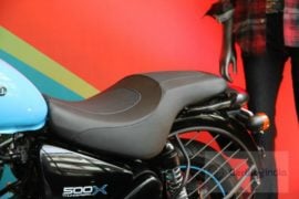 2018 Royal Enfield Thunderbird 500x seat profile