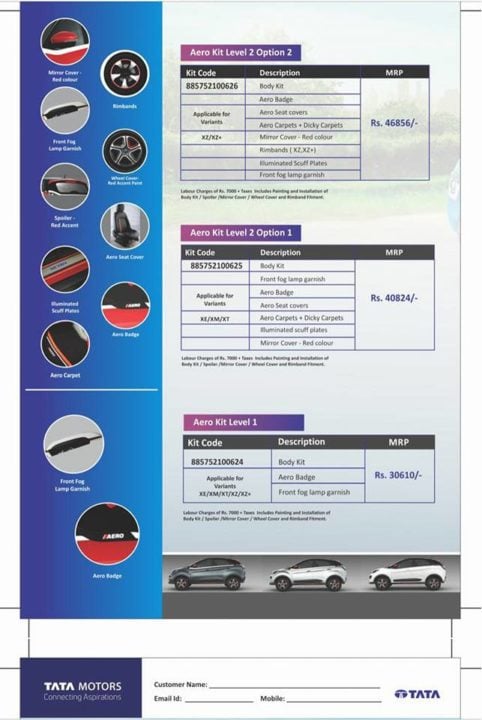 2018 Tata Nexon Aero Edition brochure 2