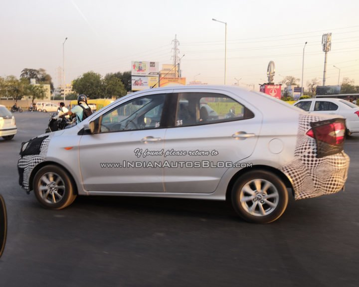 Export spec 2018 Ford Aspire spy shot