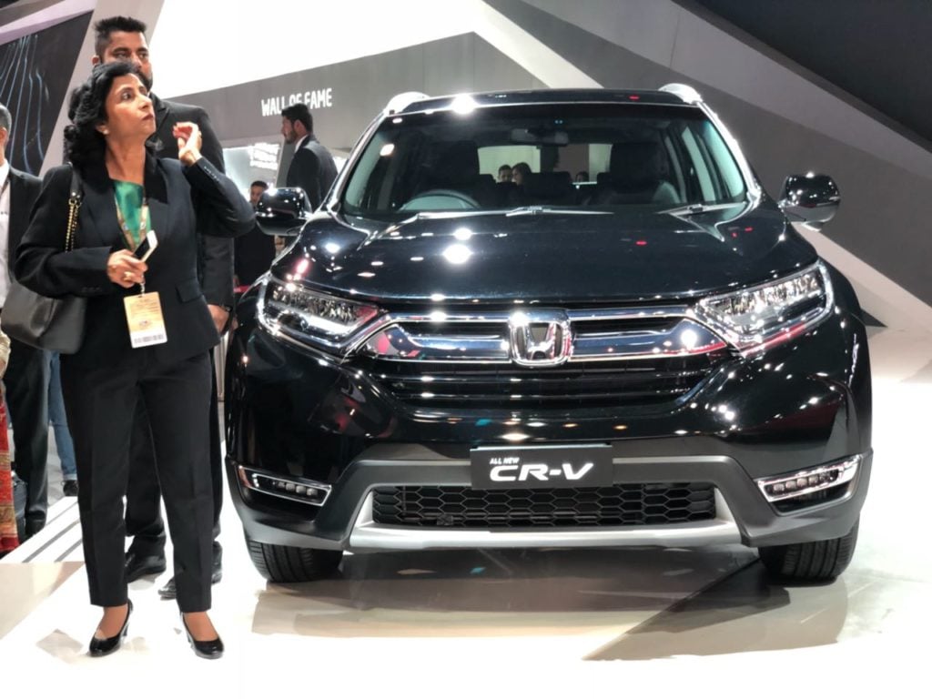 All New Honda Crv 2018 Unveiled At Auto Expo 2018 Details And Images