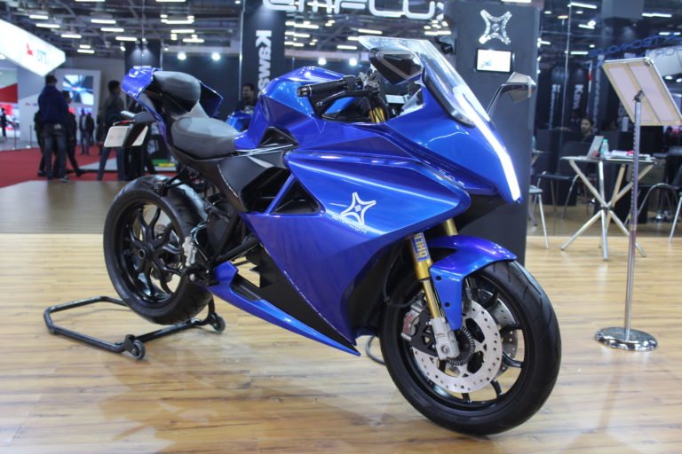 Emflux One Electric Superbike Debuts At Auto Expo 2018