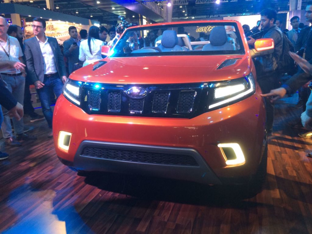 Mahindra Stinger Convertible SUV Debuts at Auto Expo 2018