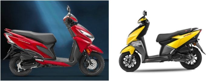 TVS Ntorq 125 Vs Honda Grazia