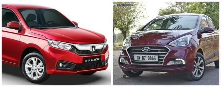 2018 Honda Amaze vs Xcent-720x600