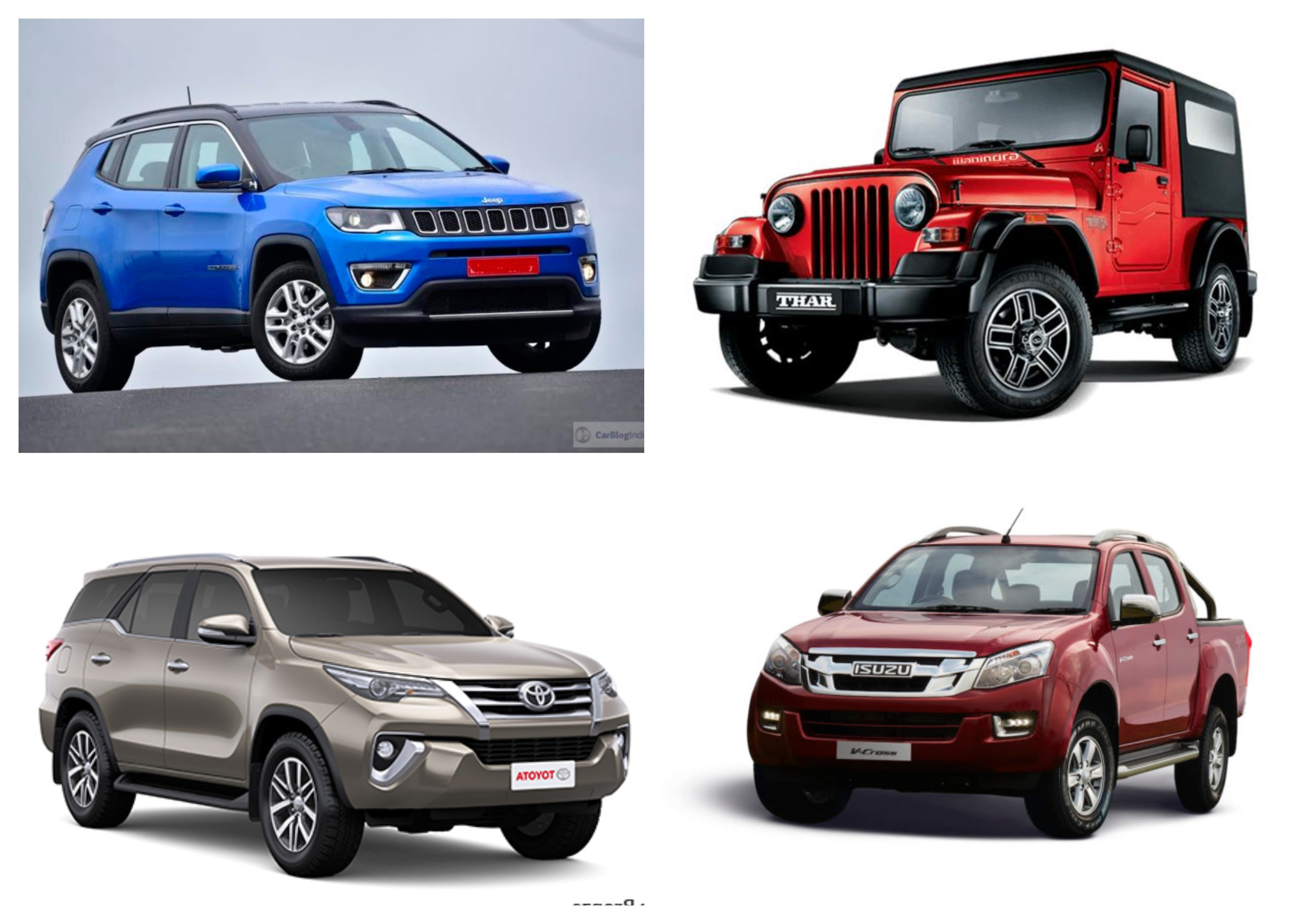 Best Off Road Cars in India - Price, Fuel Type, Mileage