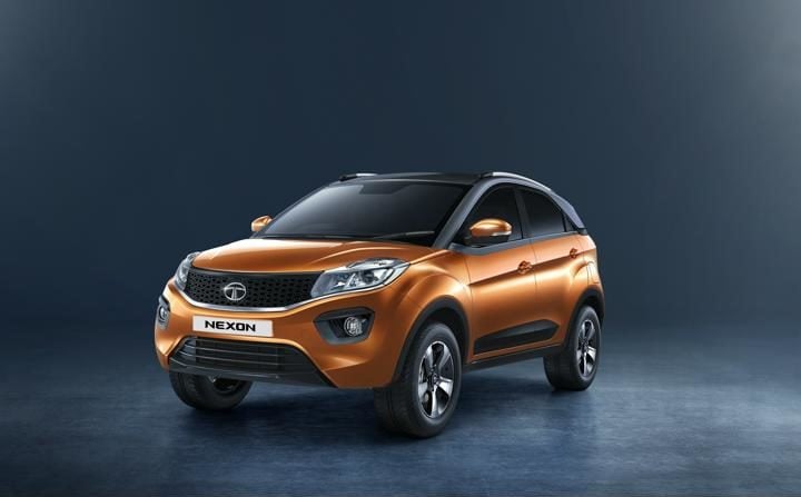 tata nexon amt front profile