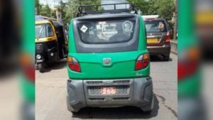 bajaj car spy image rear