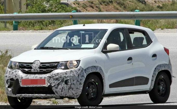 renault kwid facelift spy image one front