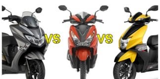 Suzuki Burgman Street Vs TVS Ntorq Vs Grazia