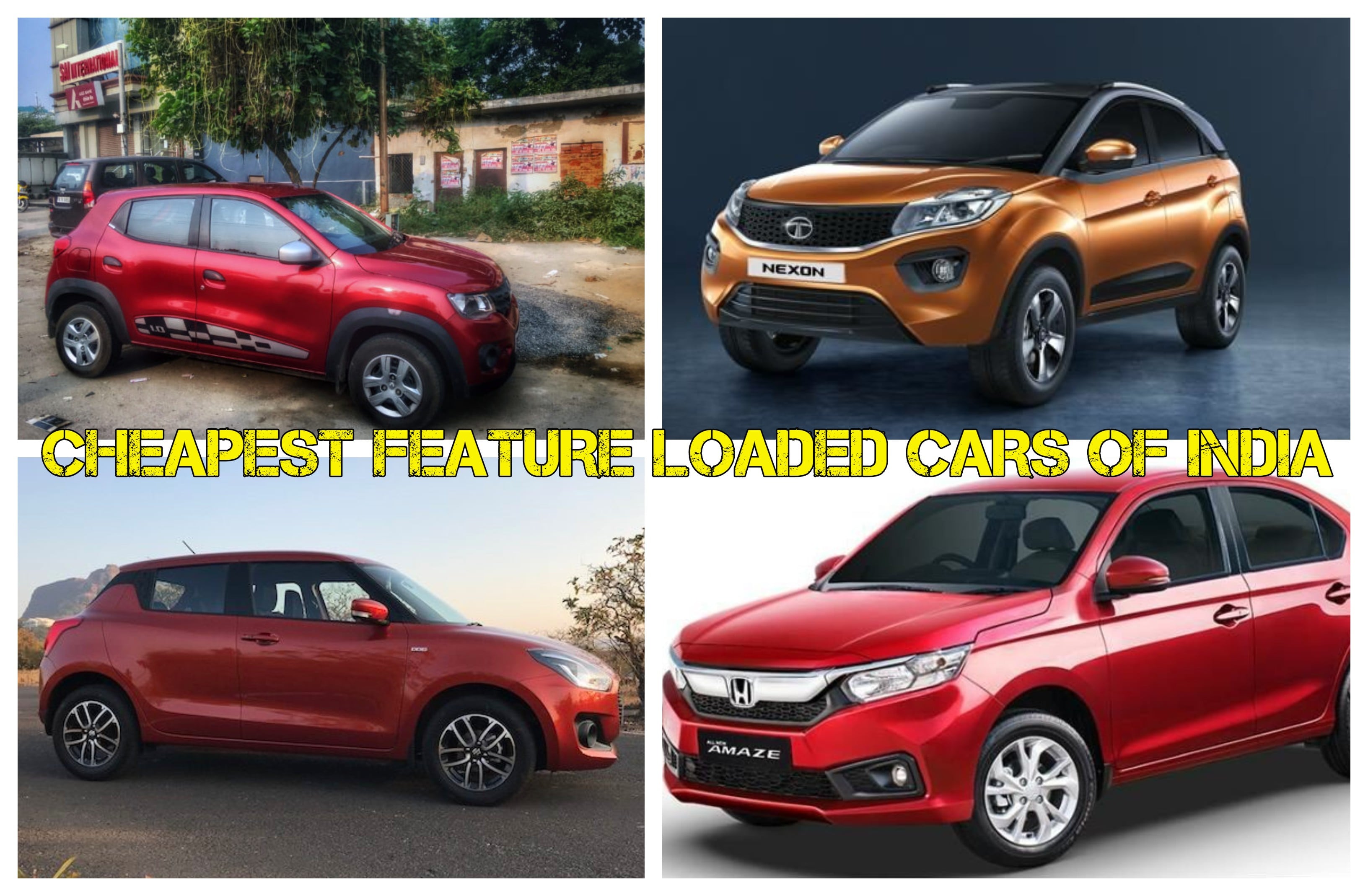 Cheapest Feature Loaded Cars Of India