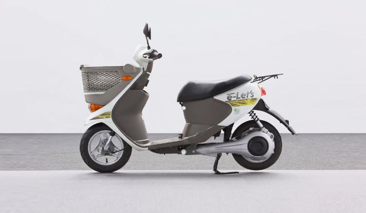 electric scooter suzuki e lets side profile