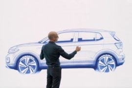 volkswagen t-cross suv sketch three image