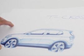 volkswagen t-cross suv sketch two image