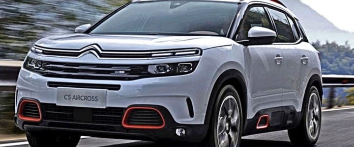 citroen c5 aircross suv front image