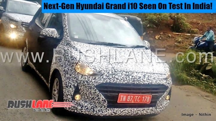 hyundai grand i10 spy front image