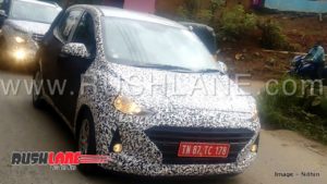 hyundai grand i10 spy front two image