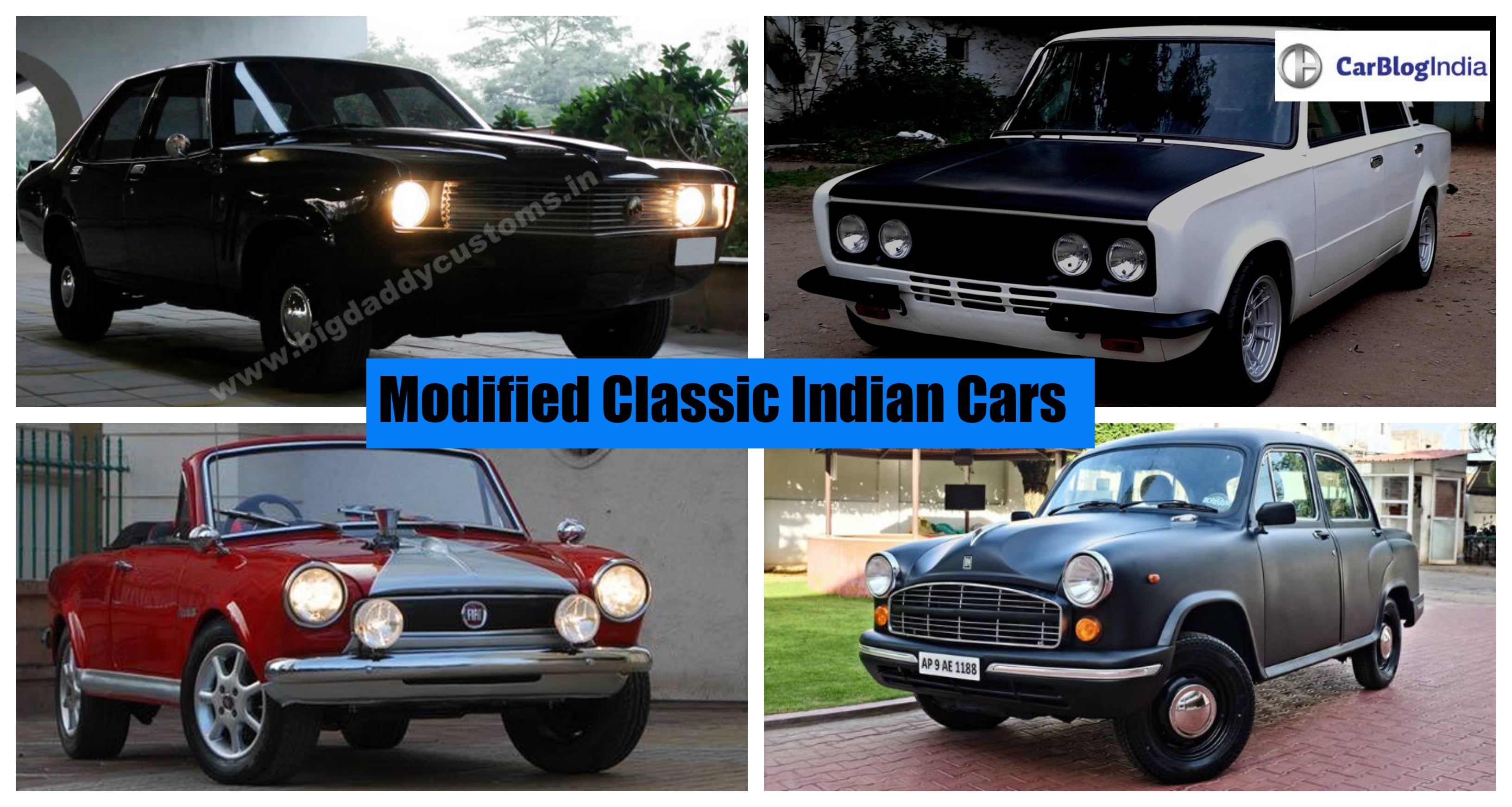 Modified Classic Indian Cars Contessa Ambassador Padmini