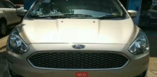 ford aspire facelift front image