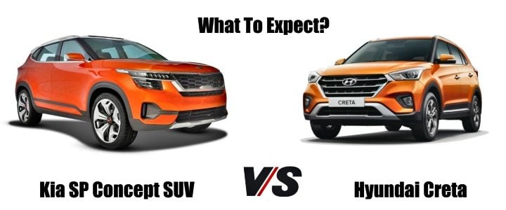 Kia SP Concept Vs Hyundai Creta comparison image