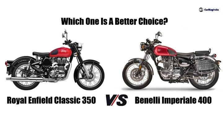 Royal Enfield Classic 350 Vs Benelli Imperiale 400 comparison image