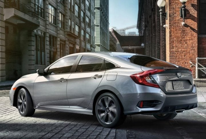 honda civic 2019 rear image