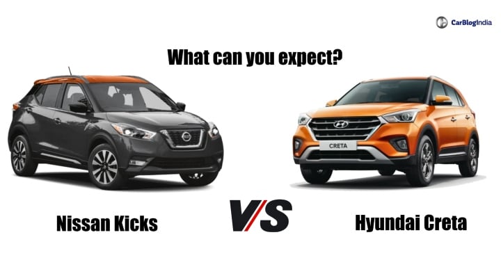 nissan kicks vs hyundai creta comparison image