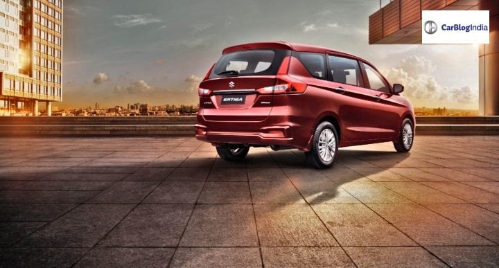 2018 maruti ertiga rear image