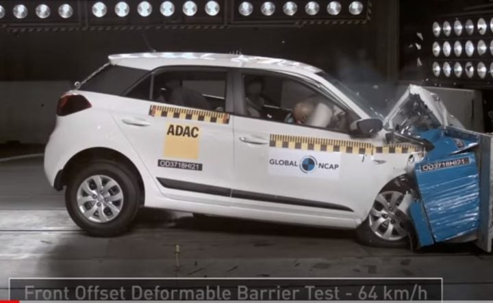 Hyundai Elite I20 Safety Crash