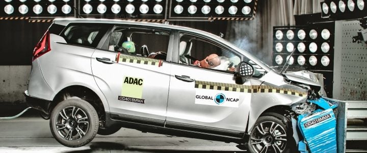 Mahindra marazzo crash test image