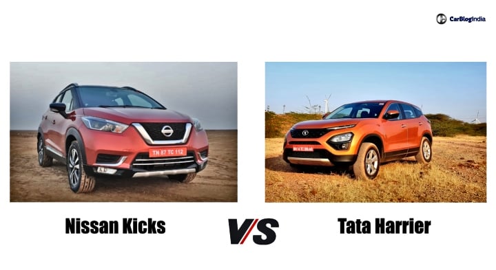 Nissan Kicks Vs Tata Harrier Front Car Blog India Nissan Kicks Vs Tata Harrier Front Image
