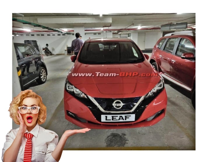 nissan leaf india spy image