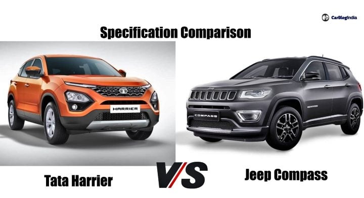 tata harrier vs jeep compass comparison image