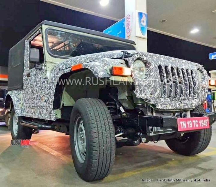 2019 Mahindra Thar front three quaters image