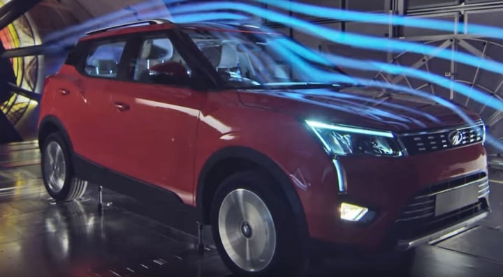 mahindra xuv 300 wind tunnel image