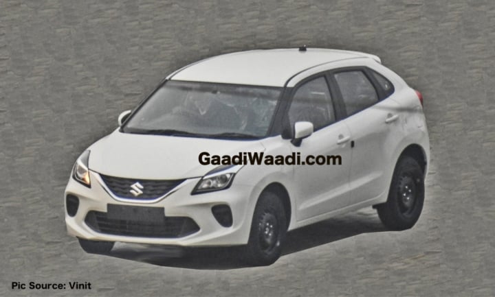 maruti baleno facelift 2019 spy image