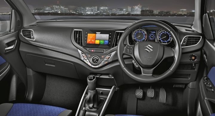 maruti baleno facelift interior image