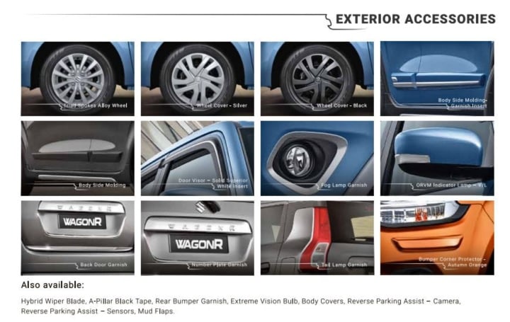 maruti wagon r accessories five image