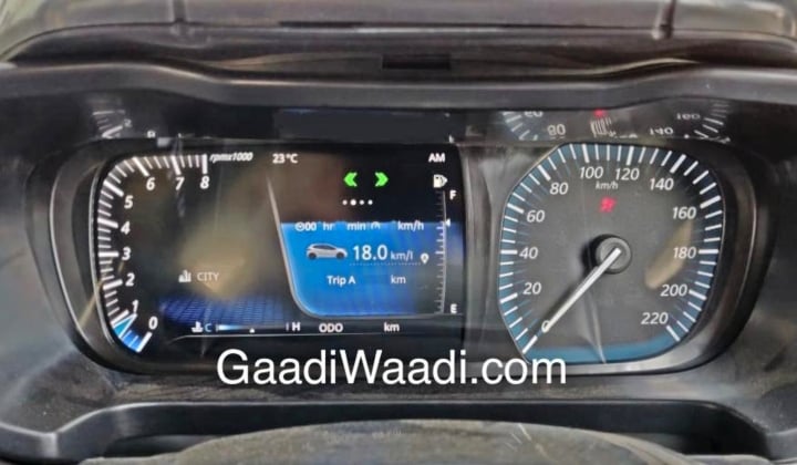 tata 45x interior speedo image