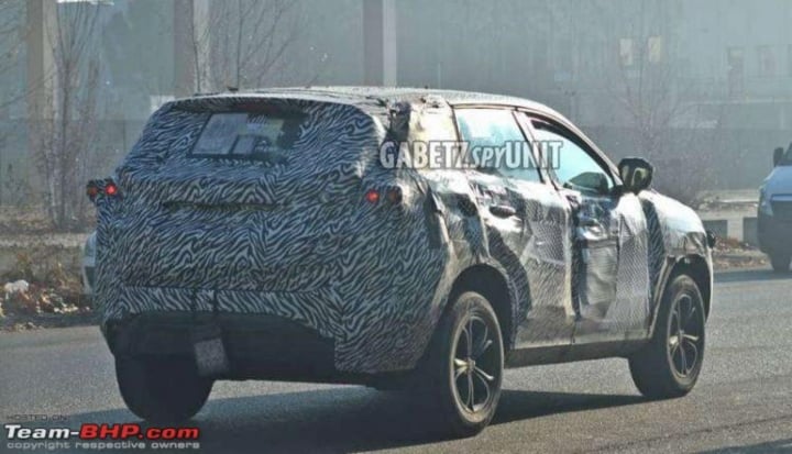 tata harrier spy rear image